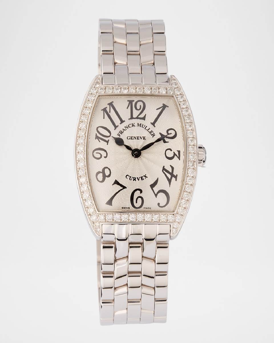 Ladies Curves Stainless Steel Diamond Watch